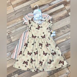 NWT Emma & Elsa set of two soft dresses size 7